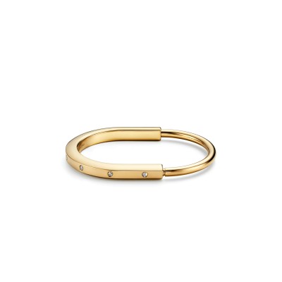 TIFFANY LOCK BANGLE IN YELLOW GOLD 70185393